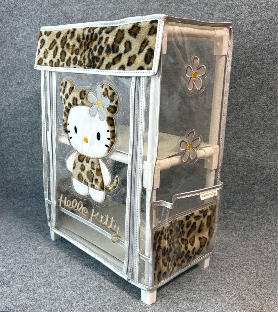 ハローキティ ヒョウ柄 棚 収納ラック