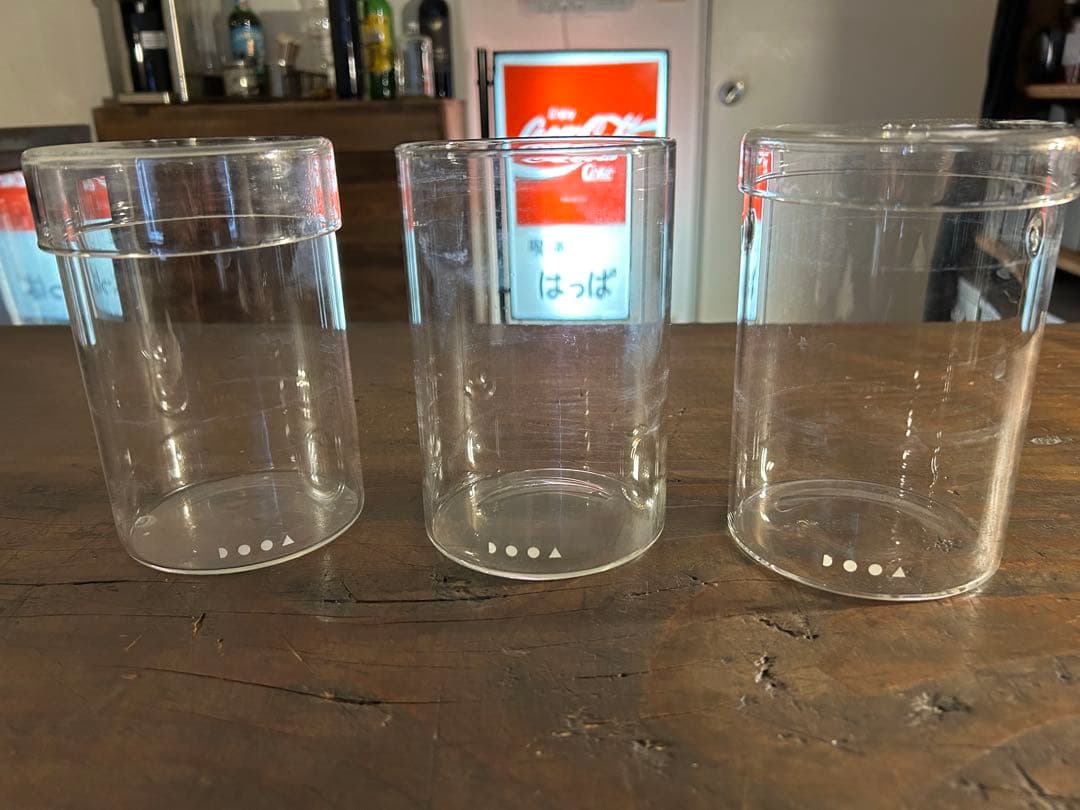 DOOA ガラスポット 3個 ピンセットセット