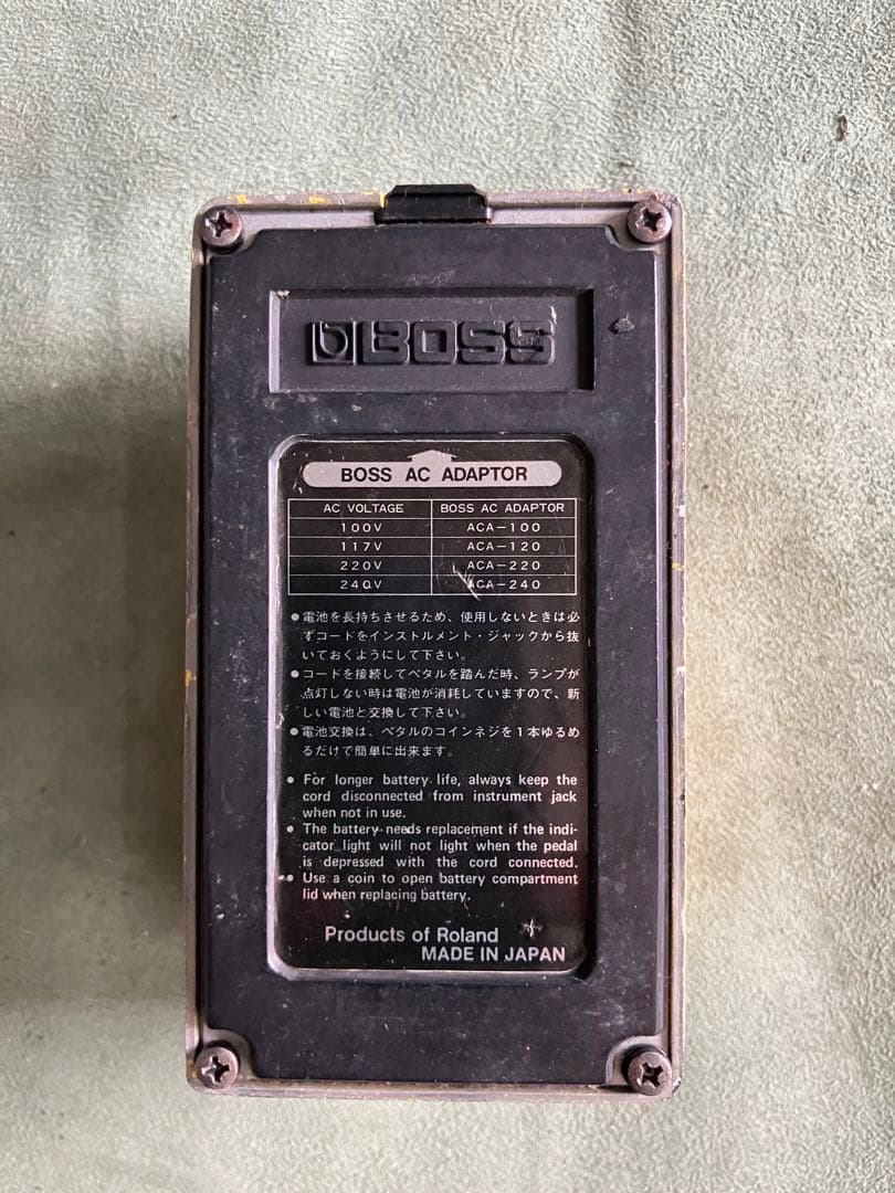 BOSS Over Drive OD-1 1980.12製造　ギターエフェクター