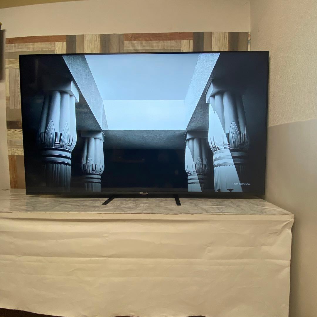 即日受渡❣️全国送料込 4年前購入DMM65インチ4K液晶ディスプレイスピーカー付