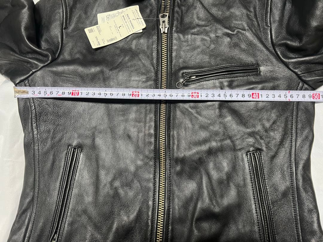 新品　BACK NUMBER ラムレザー シングルライダース Lサイズ