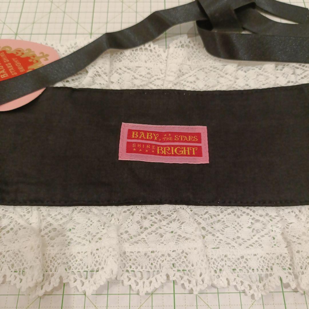 BABY　トーションレースヘッドドレス　白×黒