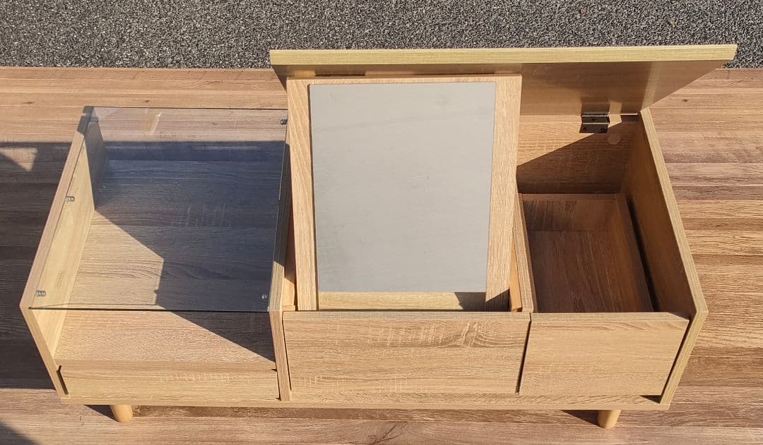 LOWYA ロウヤ ドレッサーテーブル リビングテーブル ローテーブル 鏡台