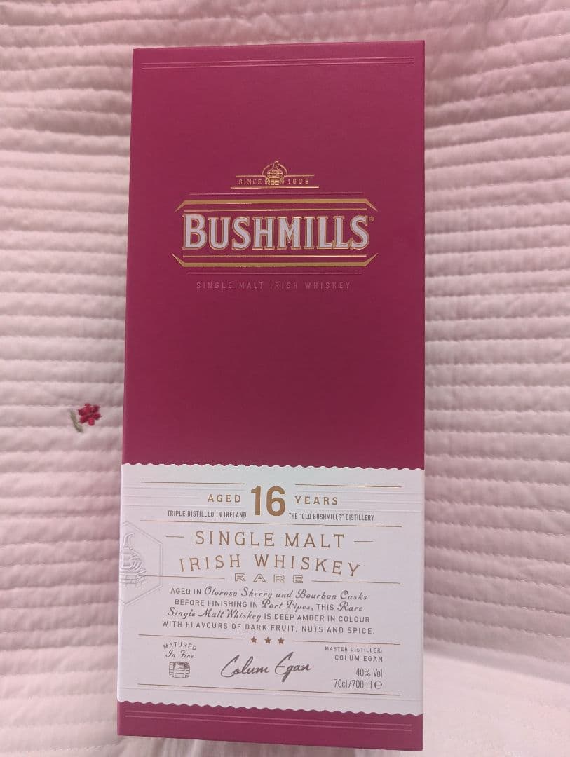 お値下げ中！ブッシュミルズ16年　モルトウイスキー　化粧箱入　BUSHMILLS