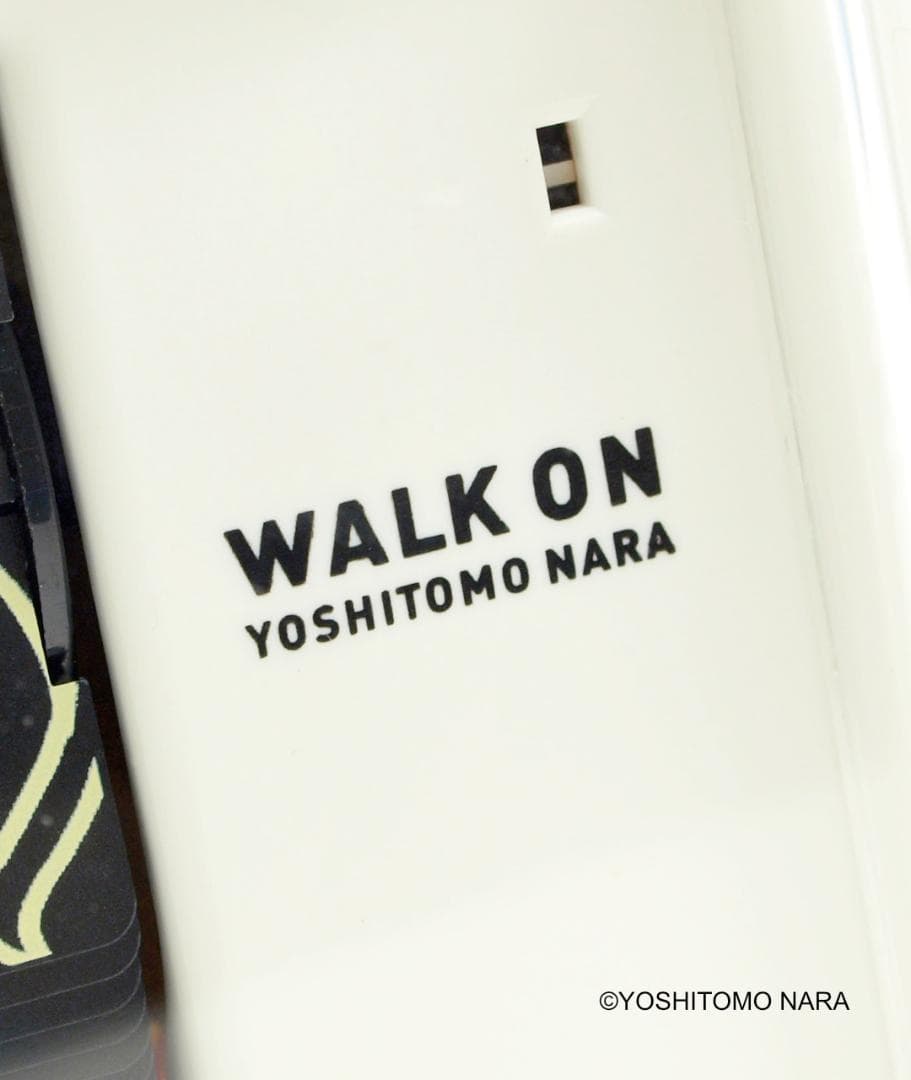 【新品／未開封・保証付き】奈良美智 パタパタクロック WALK ON ホワイト