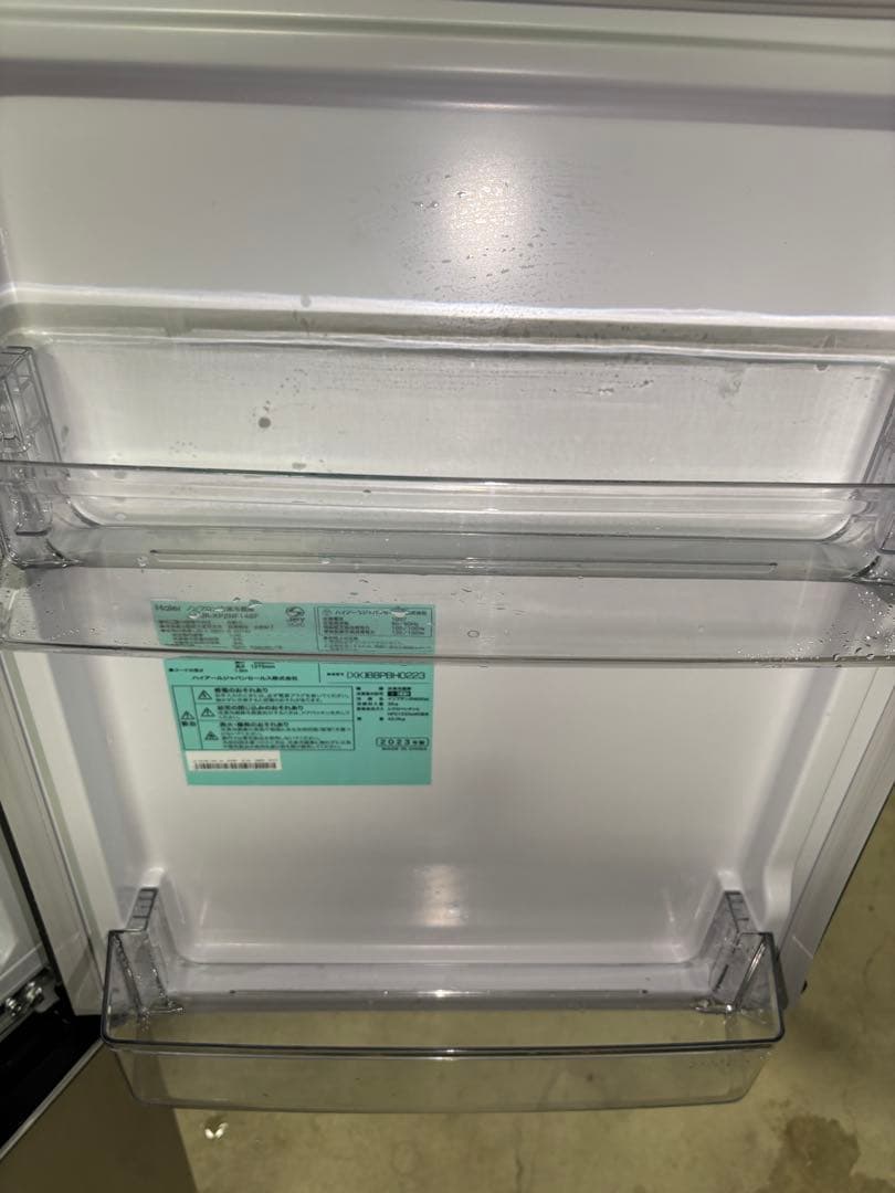 Haier製ノンフロン冷凍冷蔵庫JR-XP2NF148F 2023製説明文必見