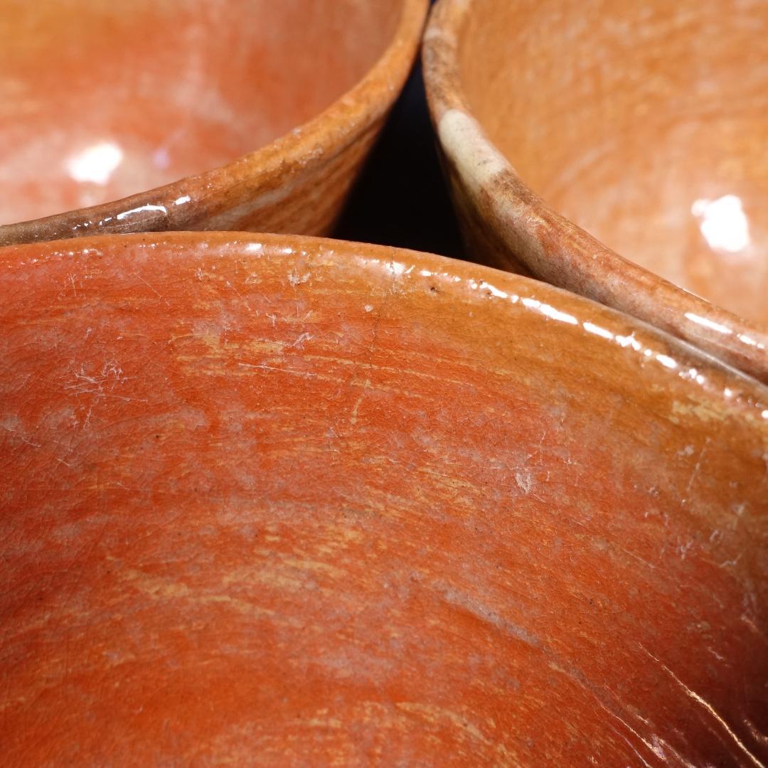 楽吉左衛門 覚々斎好 赤 蓋茶碗 蓋碗 向付 5客 共箱