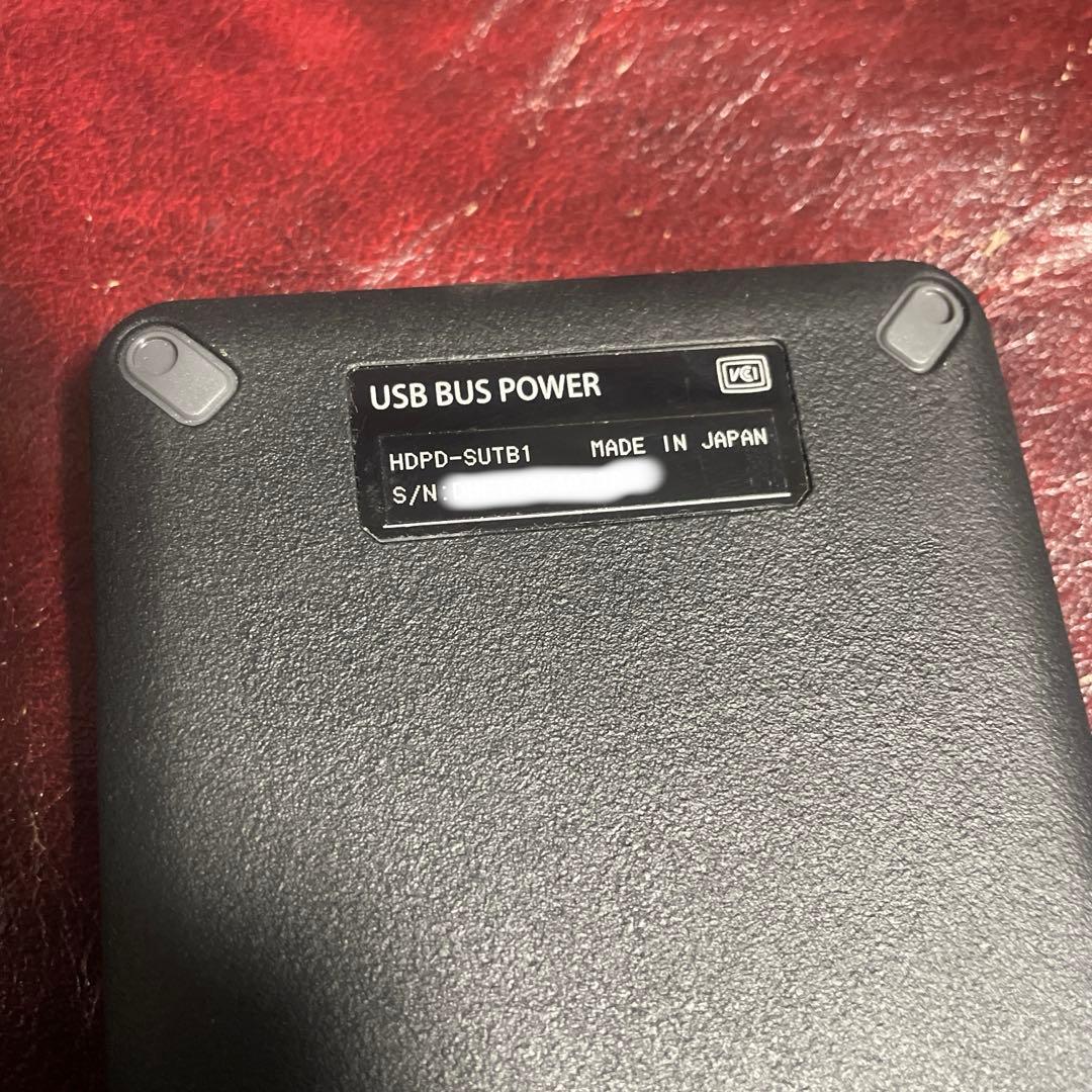 アイ・オー・データ HDPD-SUTB1 1TB パスワードロック 暗号化 ②