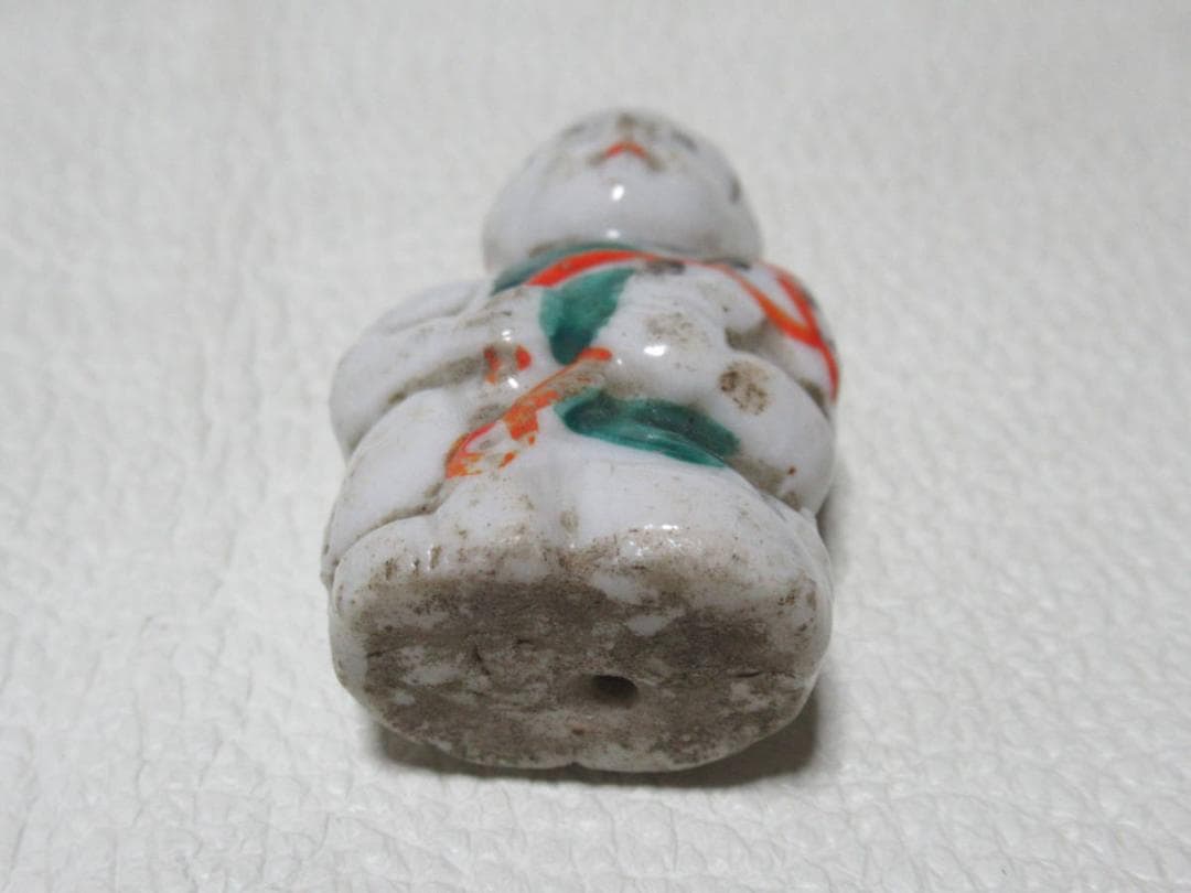 江戸時代後期（1850年頃）■古瀬戸焼 散切り頭可愛い 小さい子供像 高さ5ｃｍ
