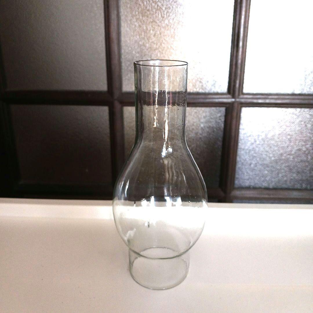 アンティークオイルランプ　　スカイブルー