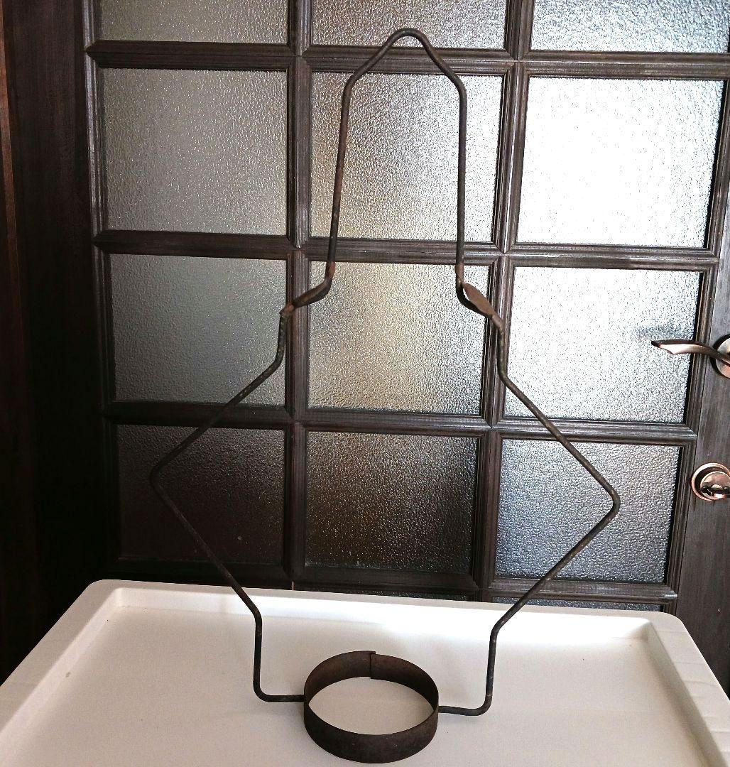 アンティークオイルランプ　　スカイブルー