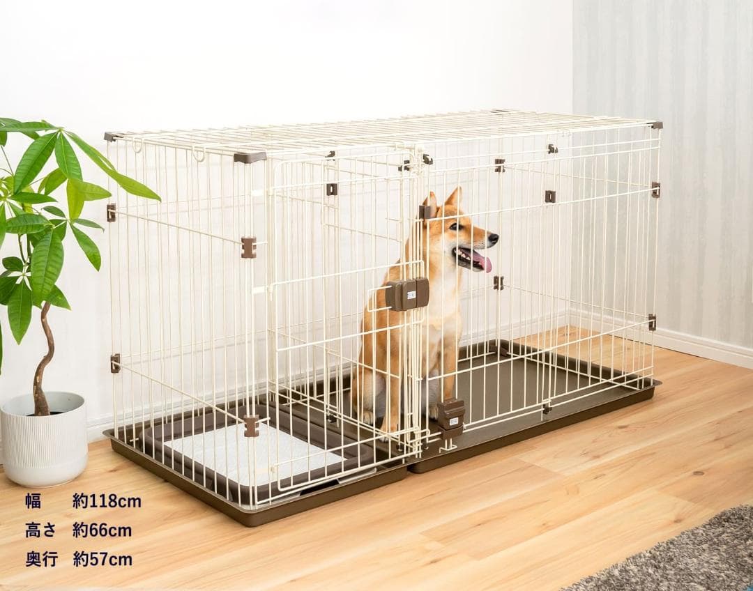 トイレのしつけが出来るドッグルームサークル屋根付き