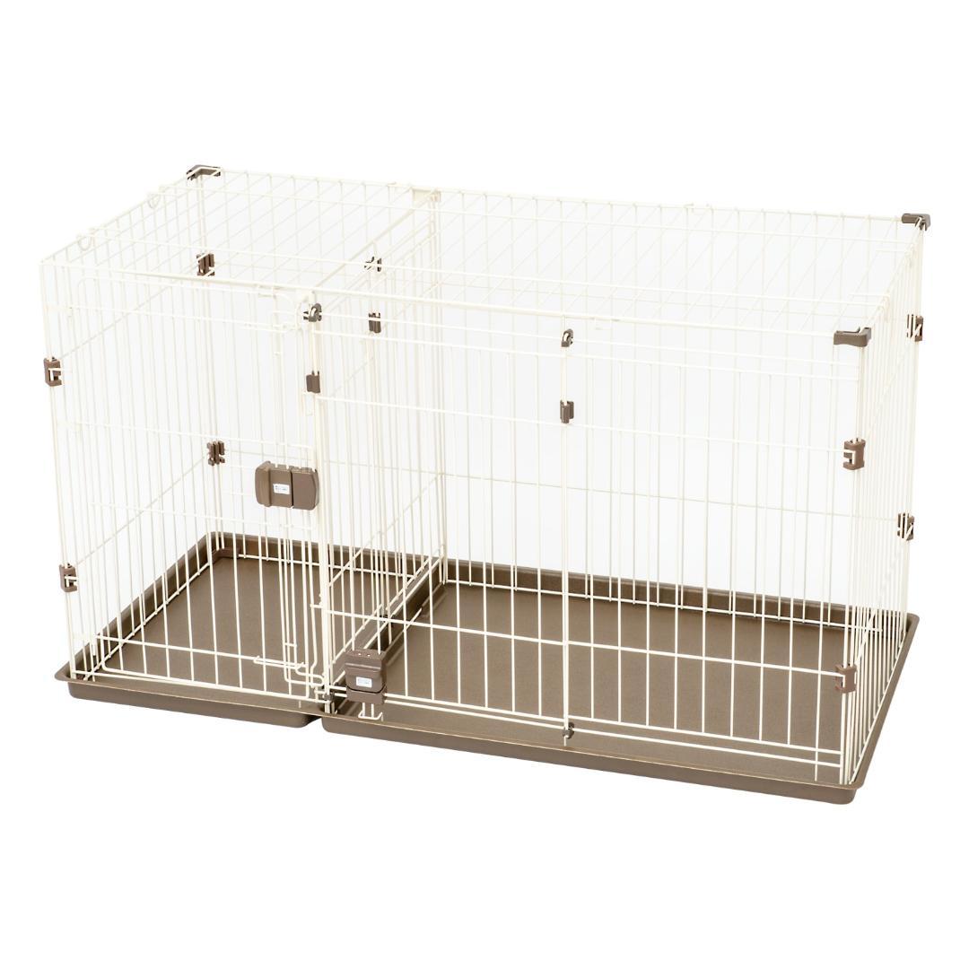 トイレのしつけが出来るドッグルームサークル屋根付き