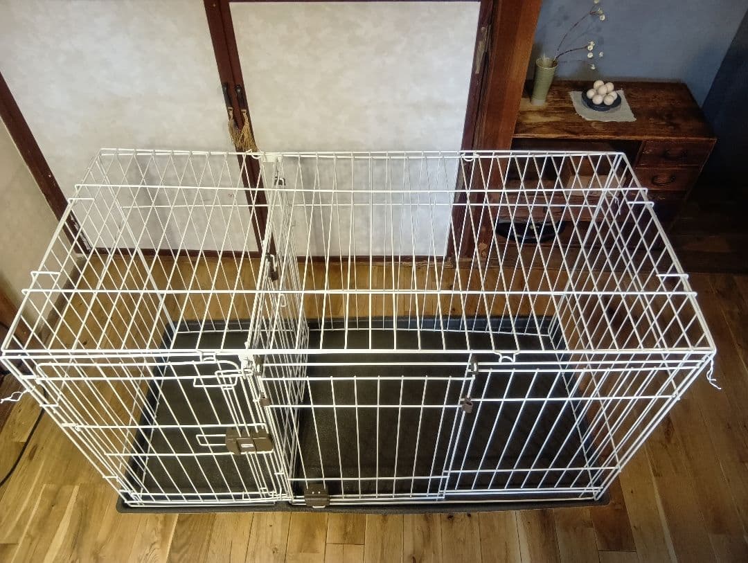 トイレのしつけが出来るドッグルームサークル屋根付き