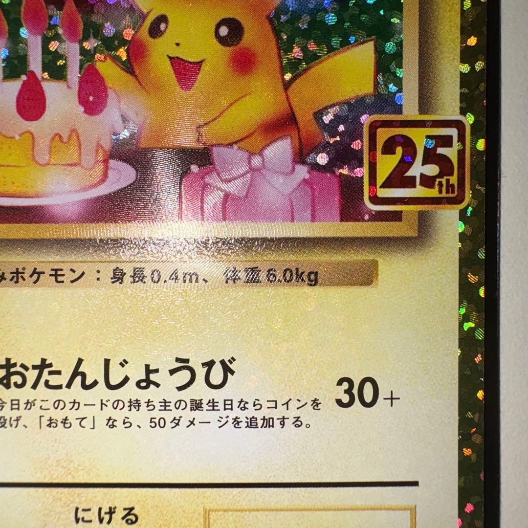 ポ*き様 おたんじょうびピカチュウ 25th