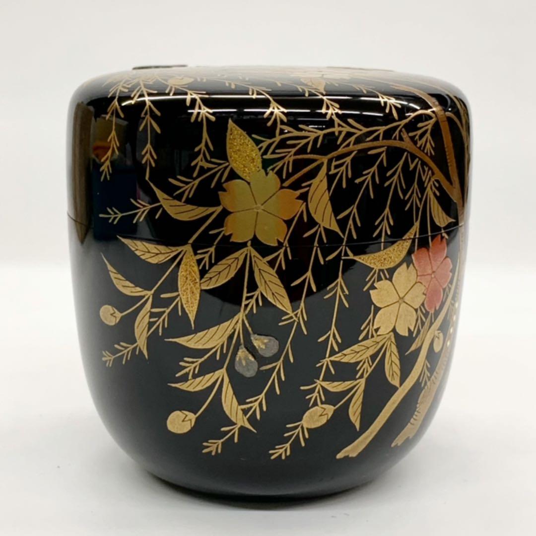 【大棗　枝垂桜】中村宗尹　共箱