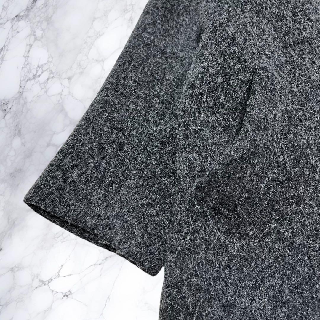 IENA イエナ チェスターコート ウール アルパカ モヘア シャギー 灰色 M