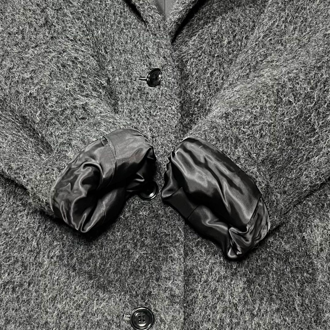 IENA イエナ チェスターコート ウール アルパカ モヘア シャギー 灰色 M