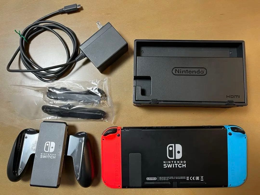 【純正プロコントローラーセット】Nintendo Switch 本体 青/赤