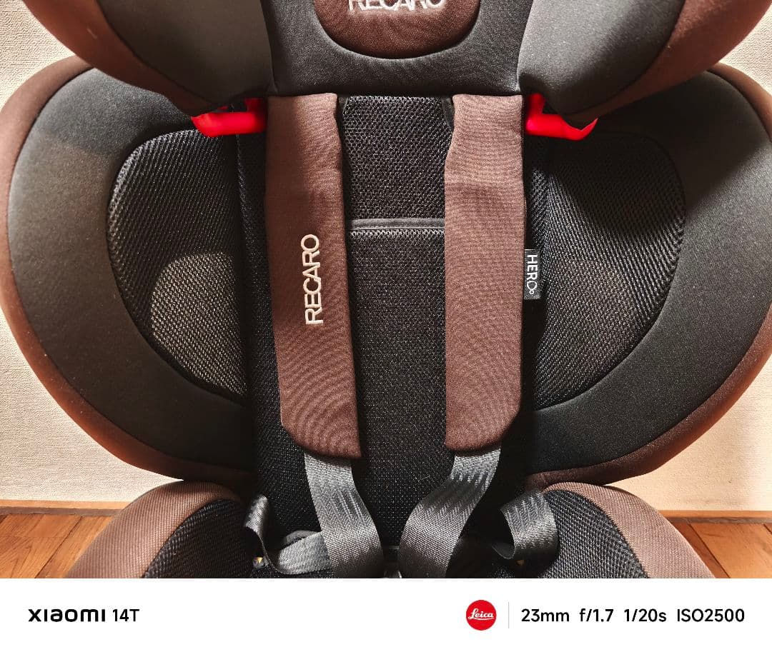 【美品】RECARO チャイルドシート ブラウン　上位機種　HERO搭載機種
