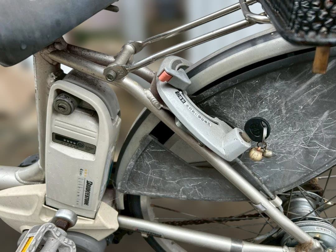 即決　ブリジストン 電動アシスト自転車　中古現状　直引き　名古屋 バスケット付き