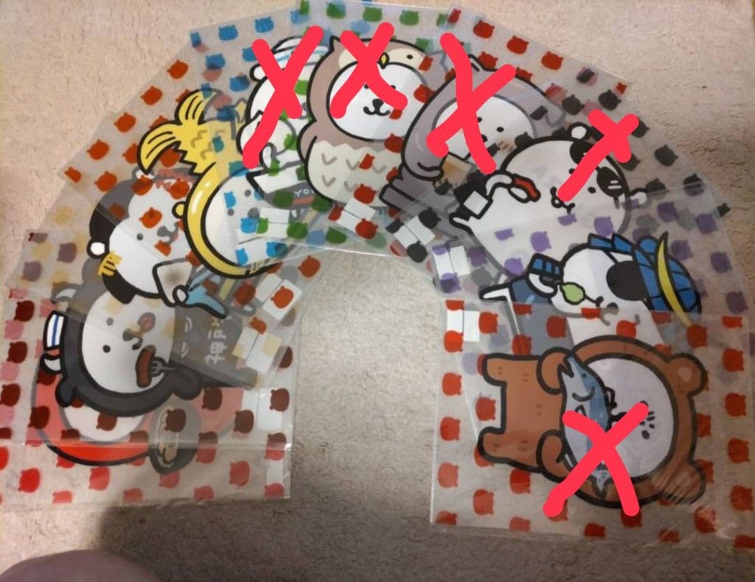 NUN出品　 自分ツッコミくま ご当地他　クリアファイル 5種+9種