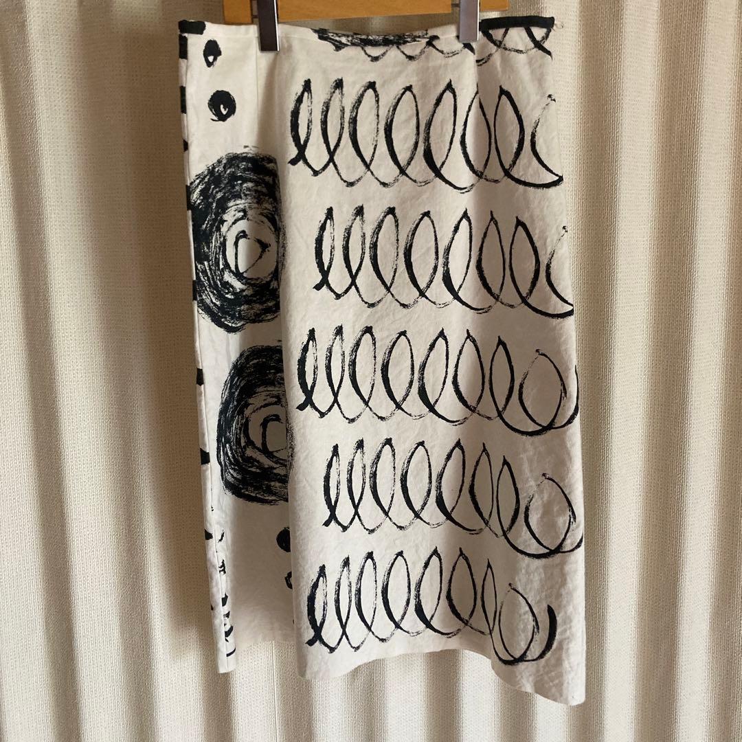 レア　how to live キャンバスプリントスカート