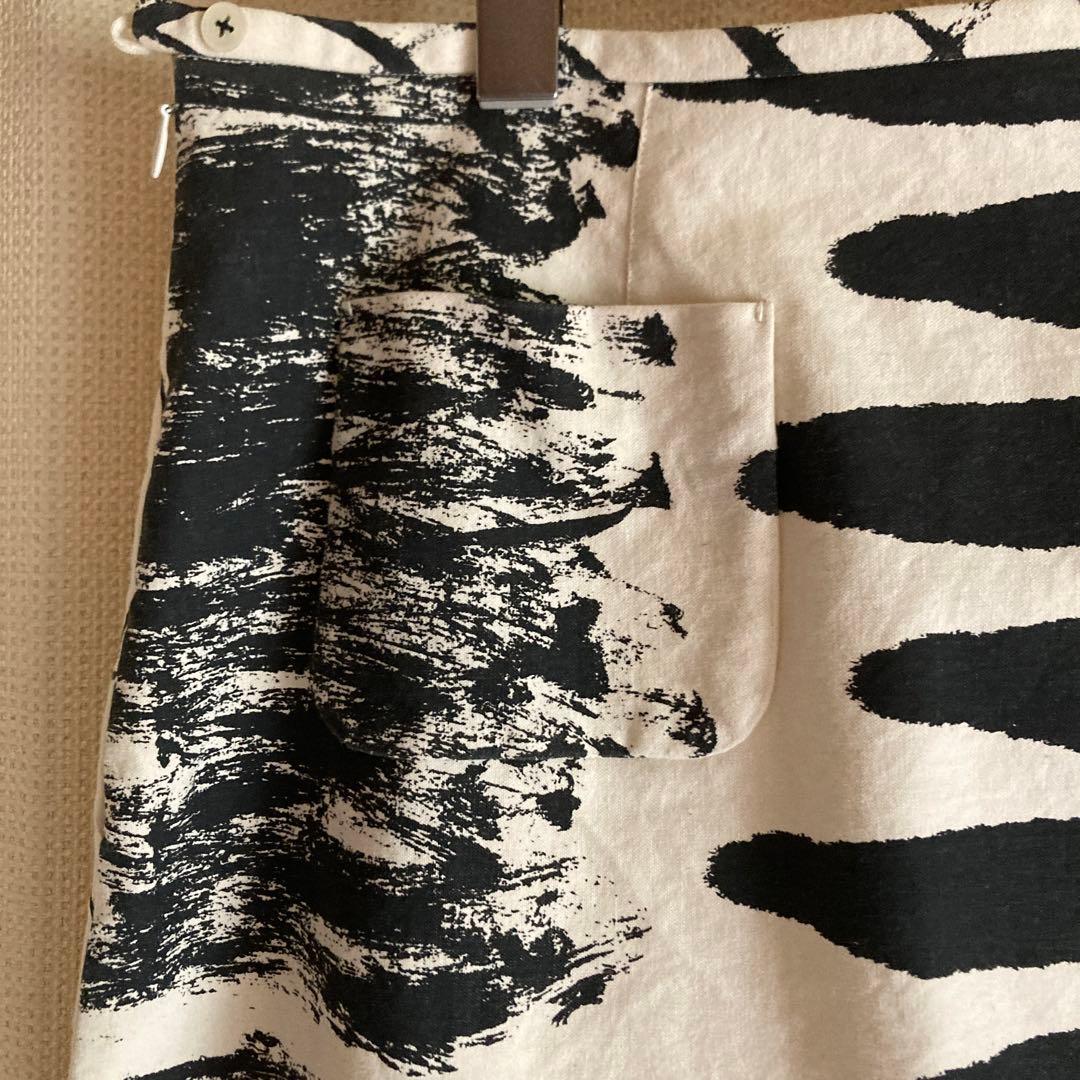 レア　how to live キャンバスプリントスカート