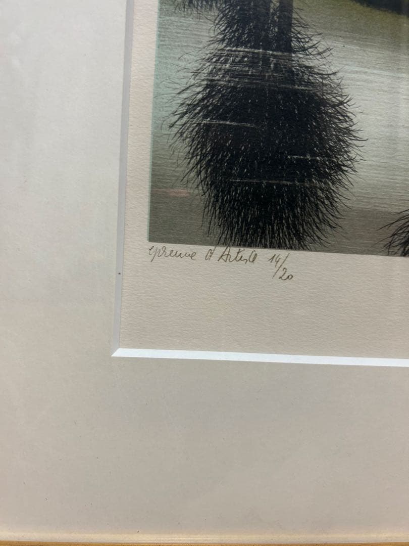 デペルト リトグラフ 田園風景　ゴルフクラブ