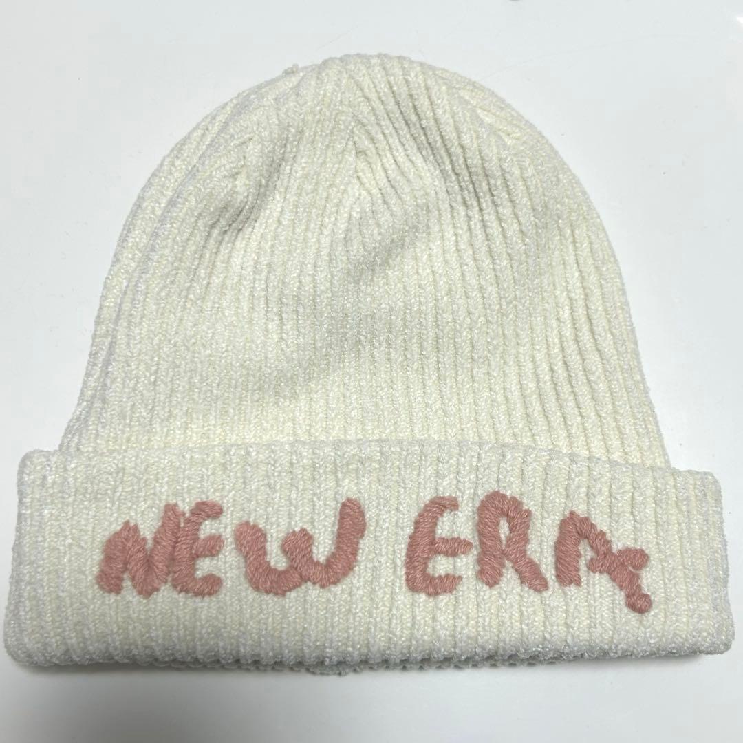 NEWERA ベーシックカフニットモールヤーンニット ホワイト