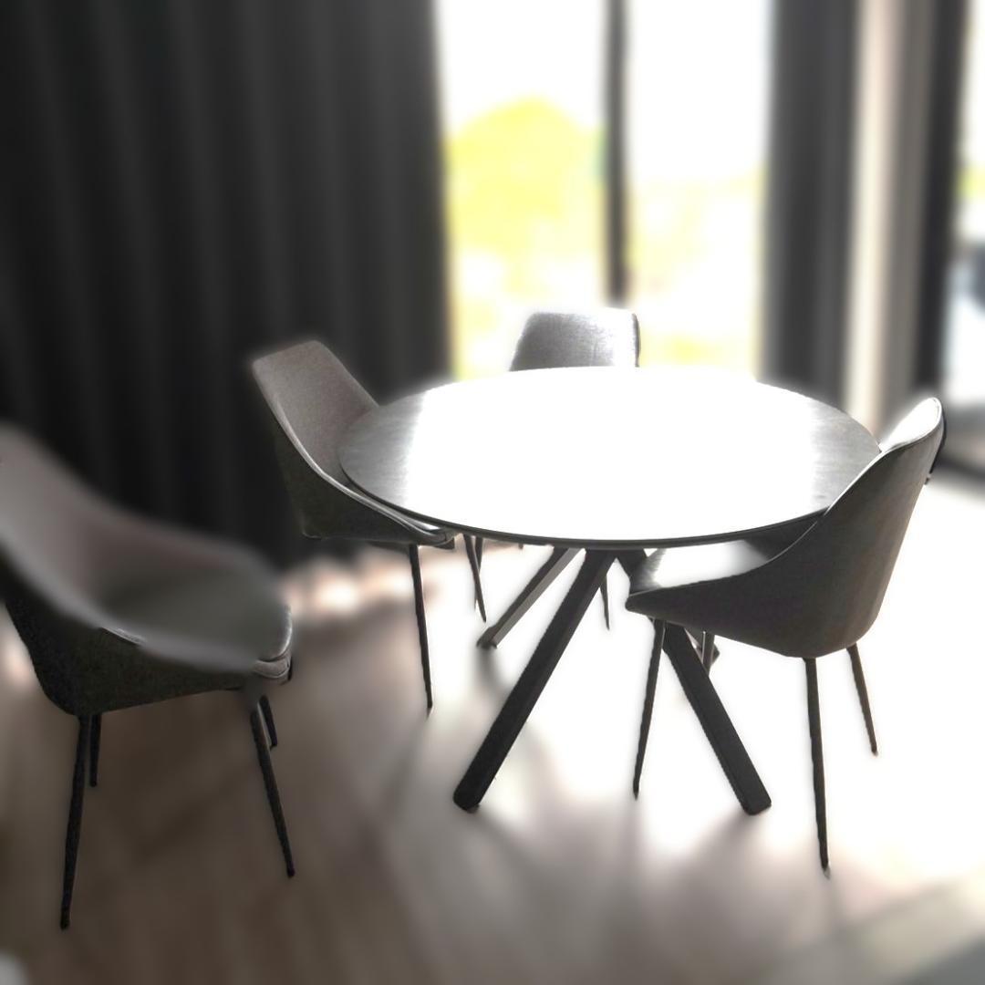 大阪市内配送無料 東京インテリア テーブル＋椅子×4 ダイニング5点セット 美品