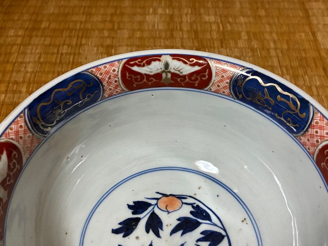 古伊万里 色絵 金彩 深鉢 水指 盛鉢 【太明成化年製】蓋付 有田焼 中国