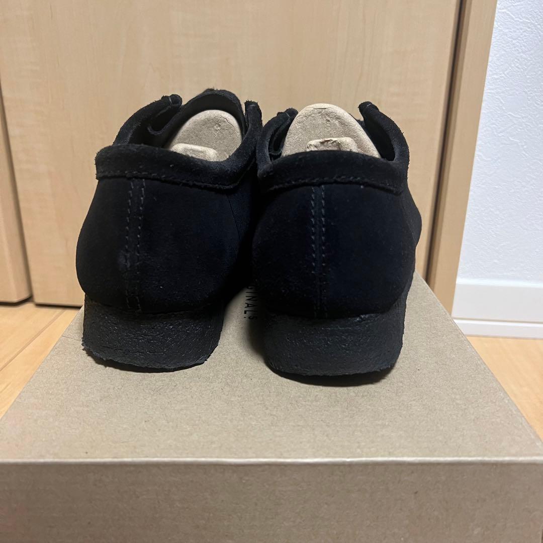 美品 Clarks WALLABEE ワラビー 26.5 ブラック ラバーソール