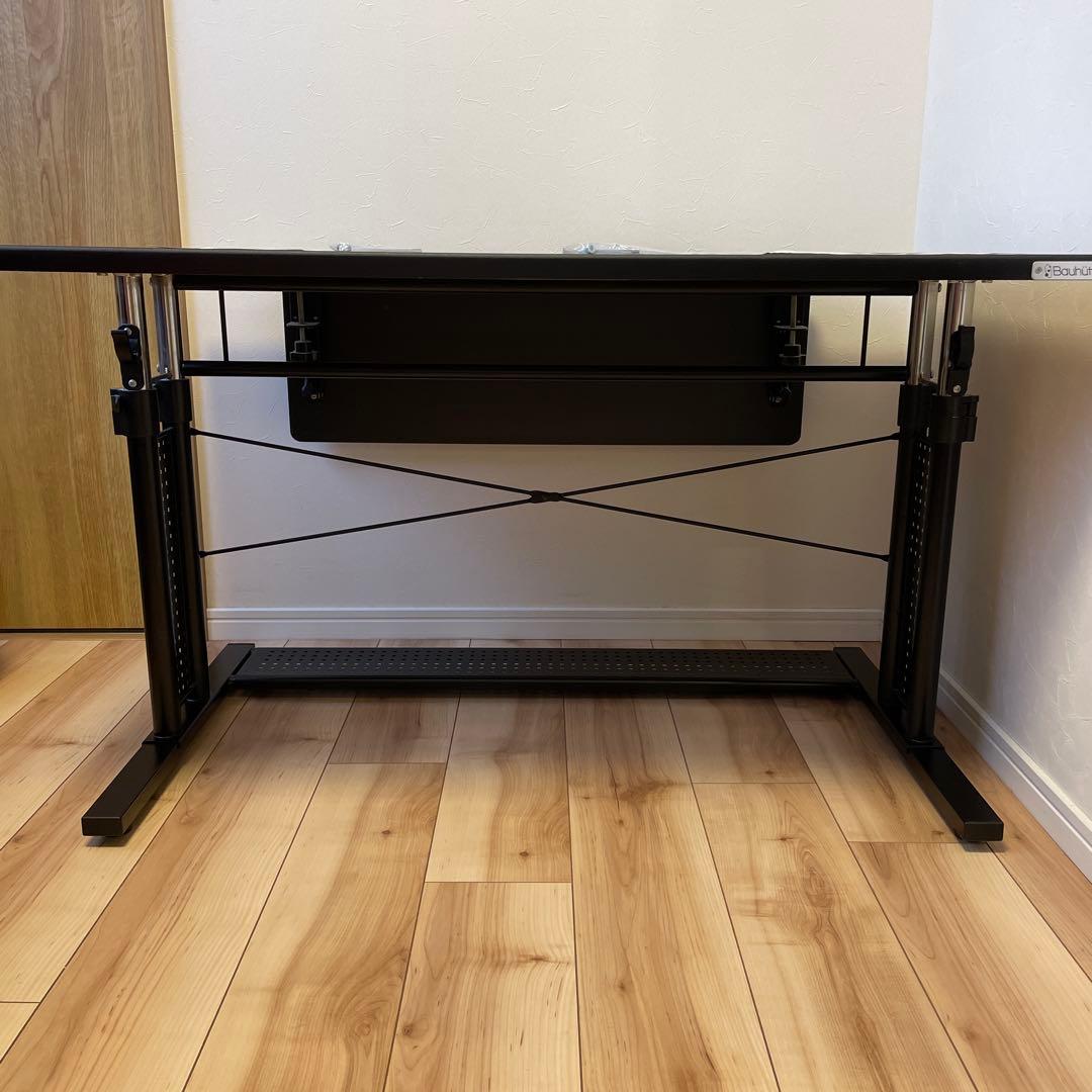 Bauhutte バウヒュッテ 昇降式 デスク BHD-1000M 肘置き付き