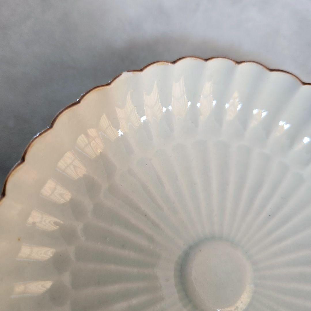 古伊万里　菊花　鎬　小皿　豆皿　江戸時代　アンティーク　骨董