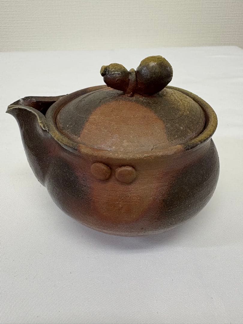 備前焼　奥本健一 宝瓶 瓢箪摘宝瓶 共箱