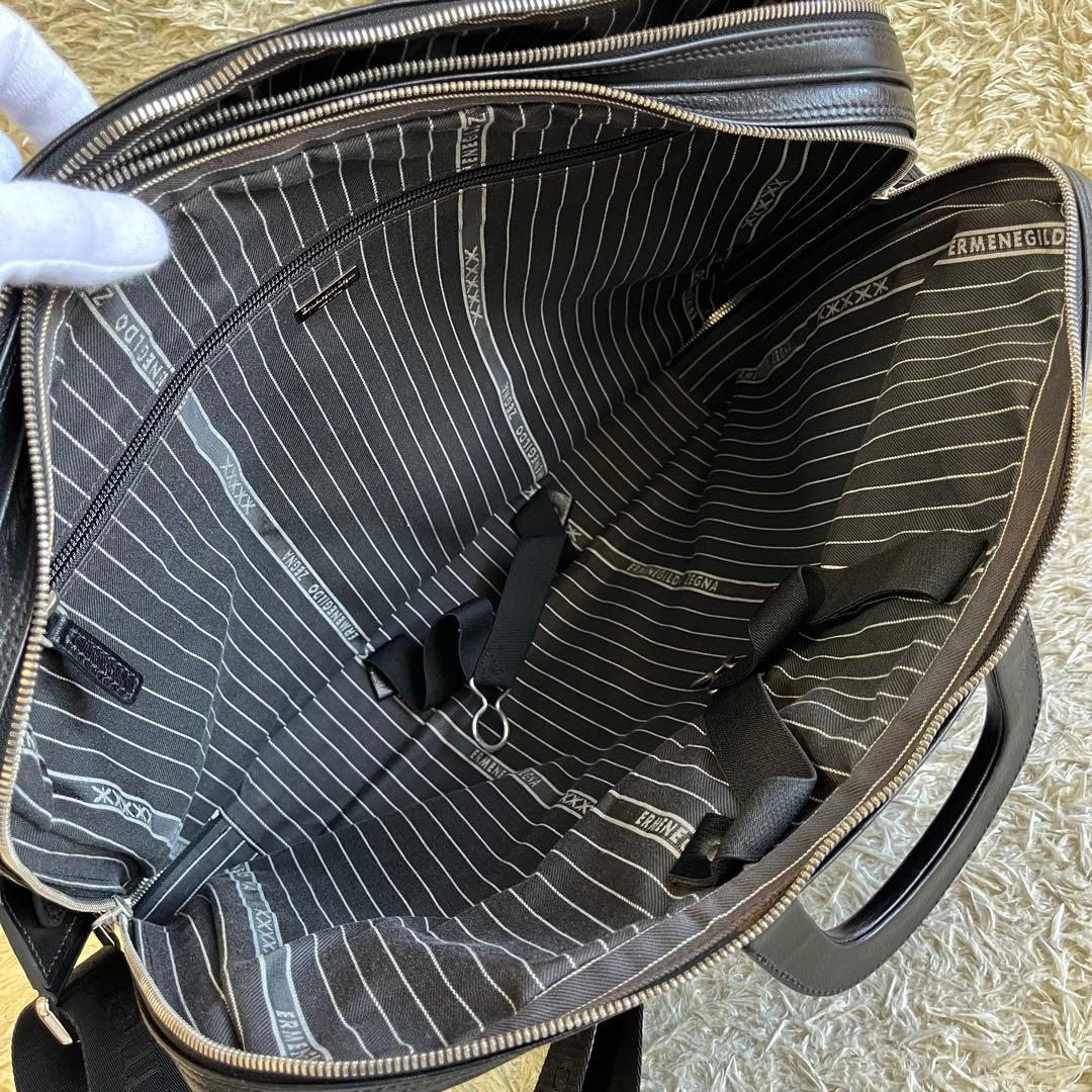 Ermenegildo Zegna バッグ 黒 大容量 2way ビジネス