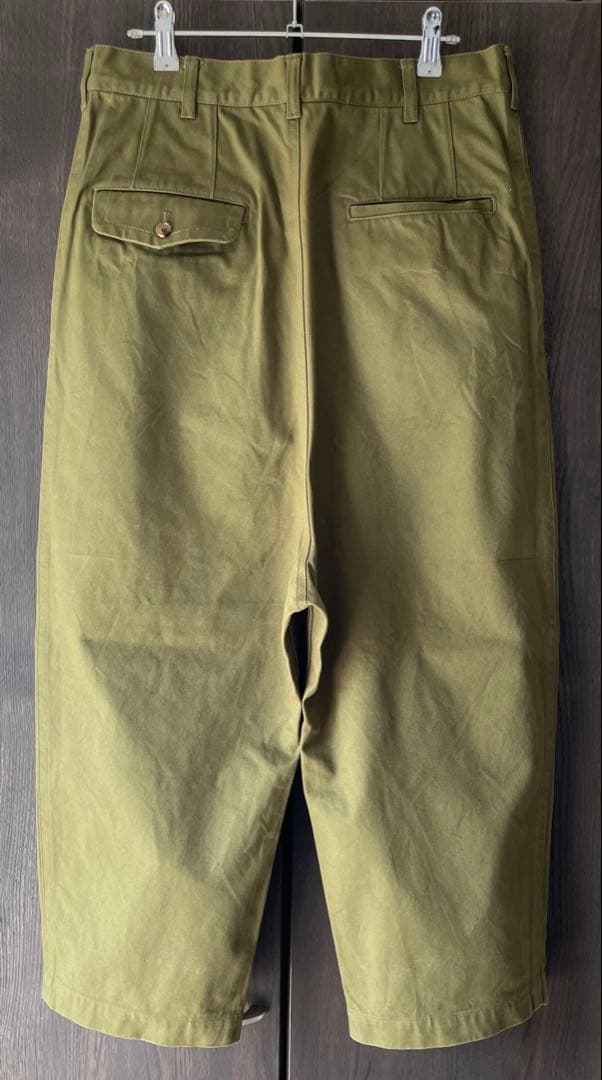 COMME des GARÇONS HOMME カーキ サルエルパンツ オリーブ