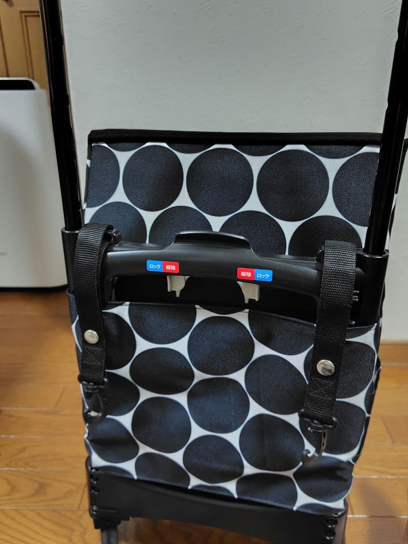 ドット柄キャリーカート 値下げしました