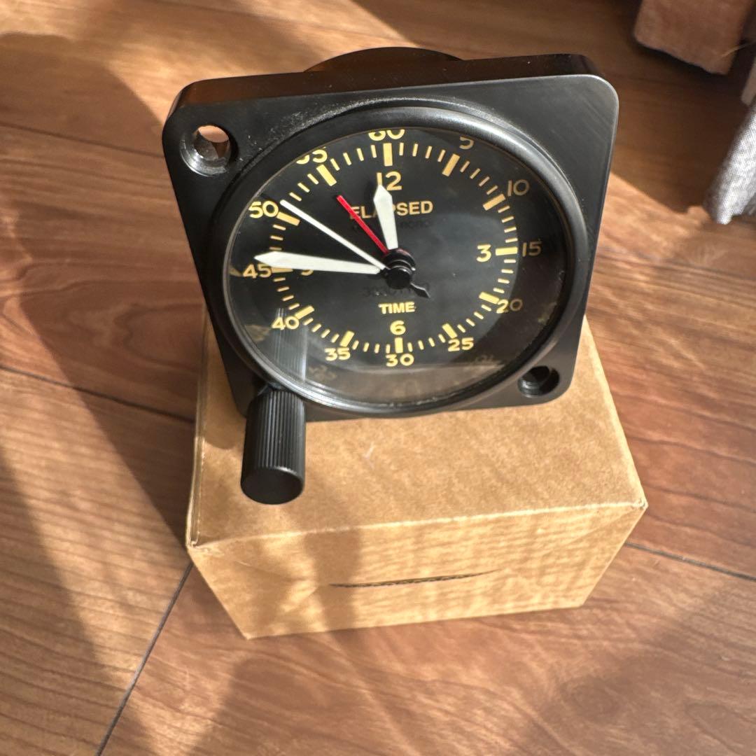 コックピットクロック 世田谷ベース 置時計 タイマー機能付き ELAPSED