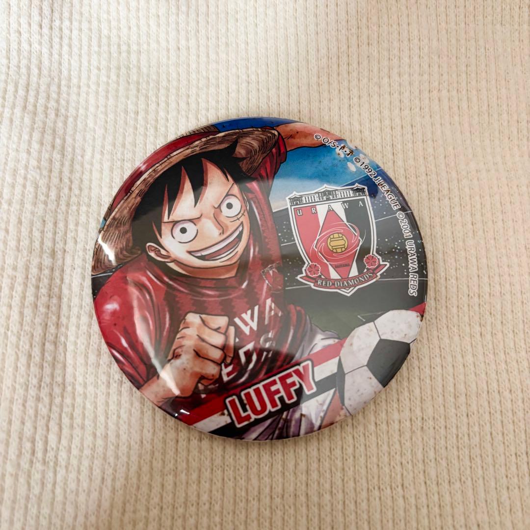 【ONE PIECE】ワンピース Jリーグコラボ 缶バッジ ルフィ