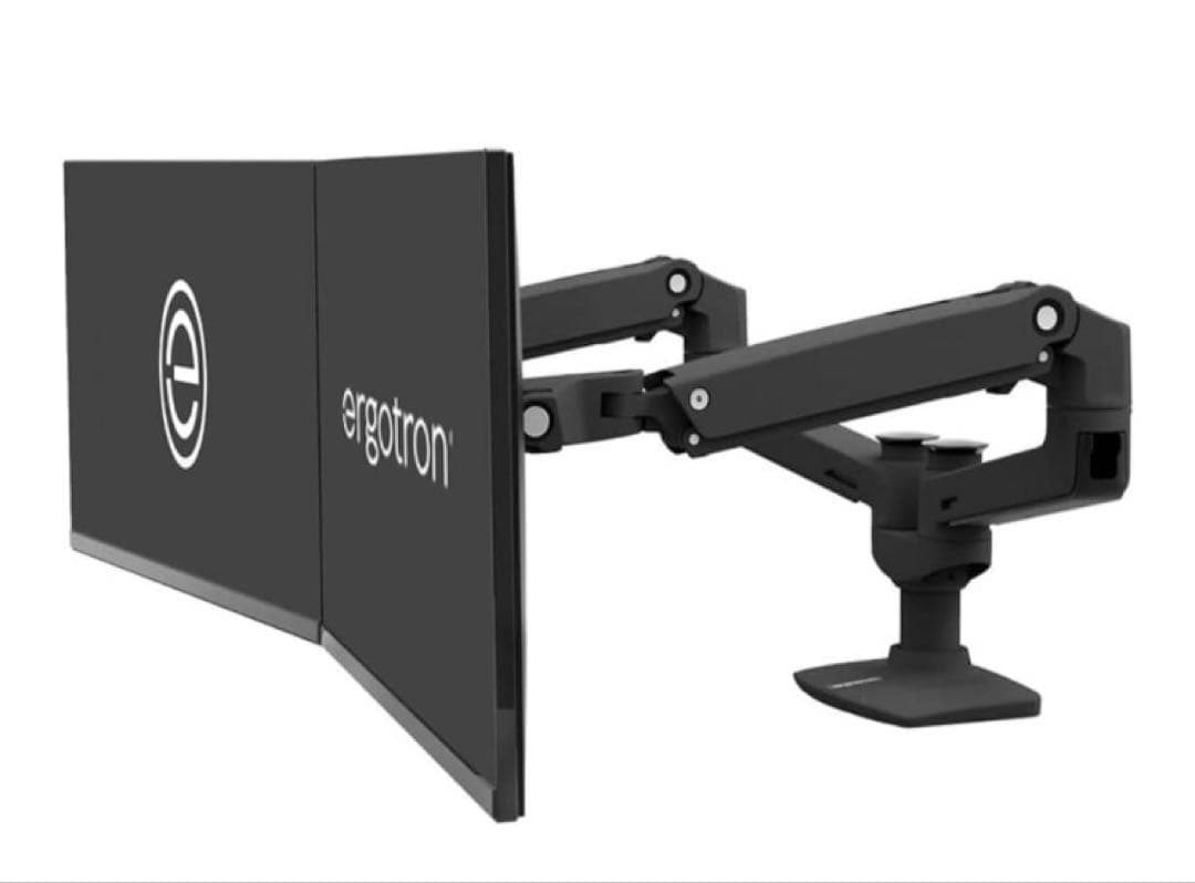 ERGOTRON エルゴトロン LX モニターアーム デュアル マットブラック