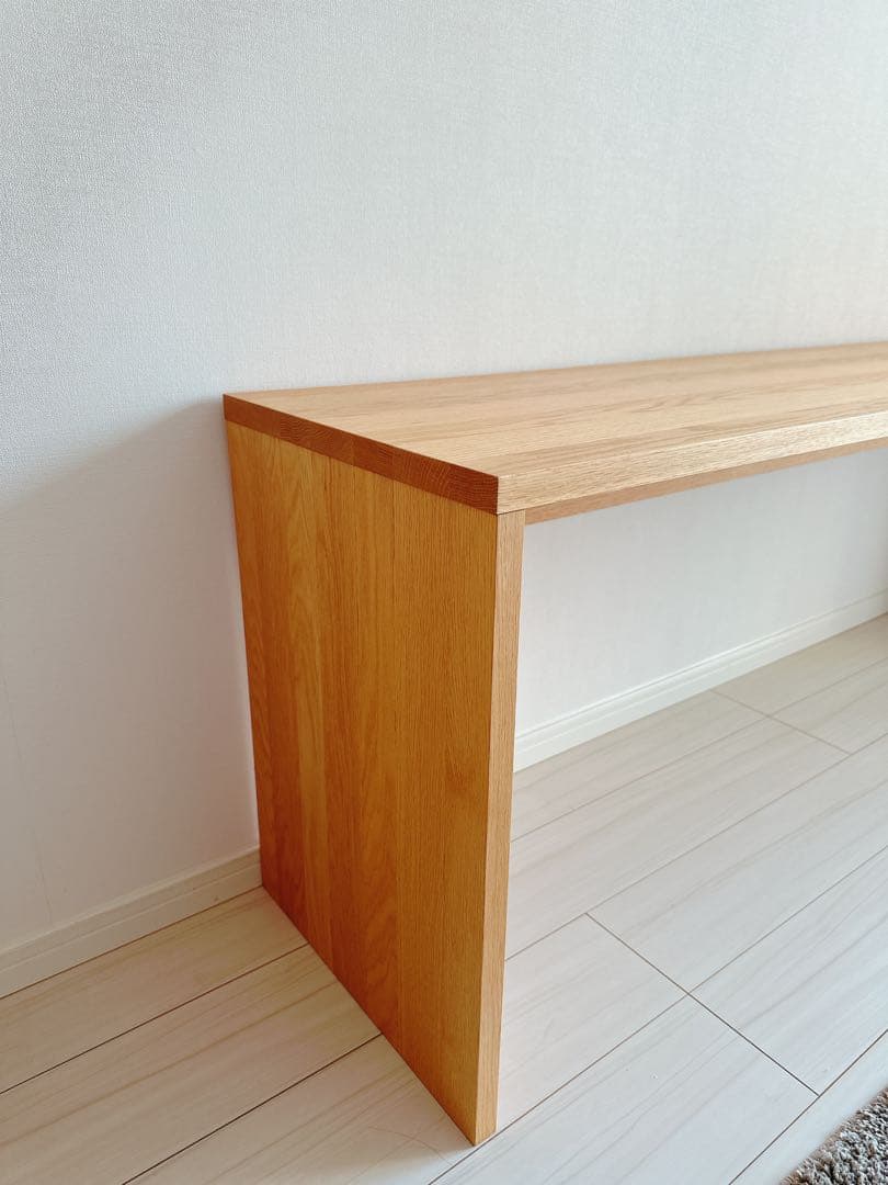 MUJI無垢材オーダーデスク 180cm