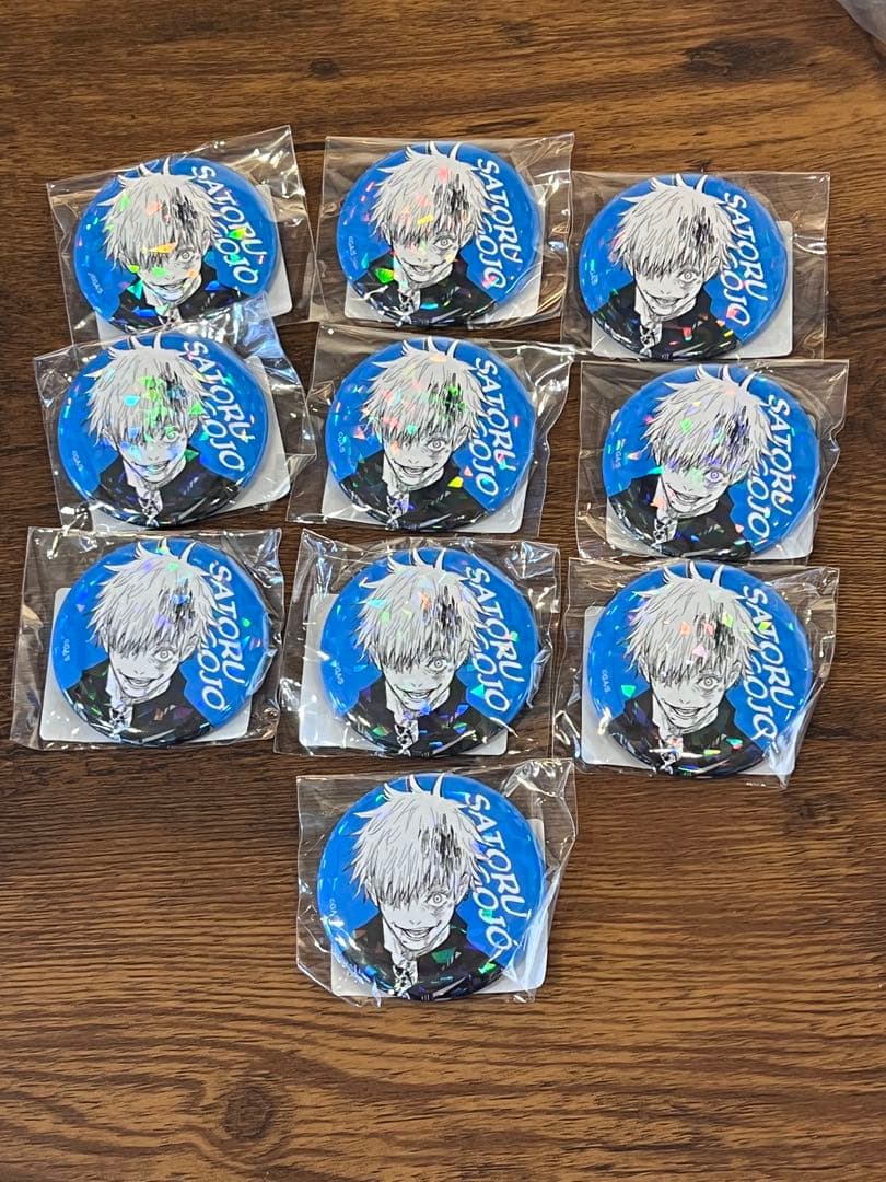 呪術廻戦 受注生產 缶バッジ 五条悟 x10点