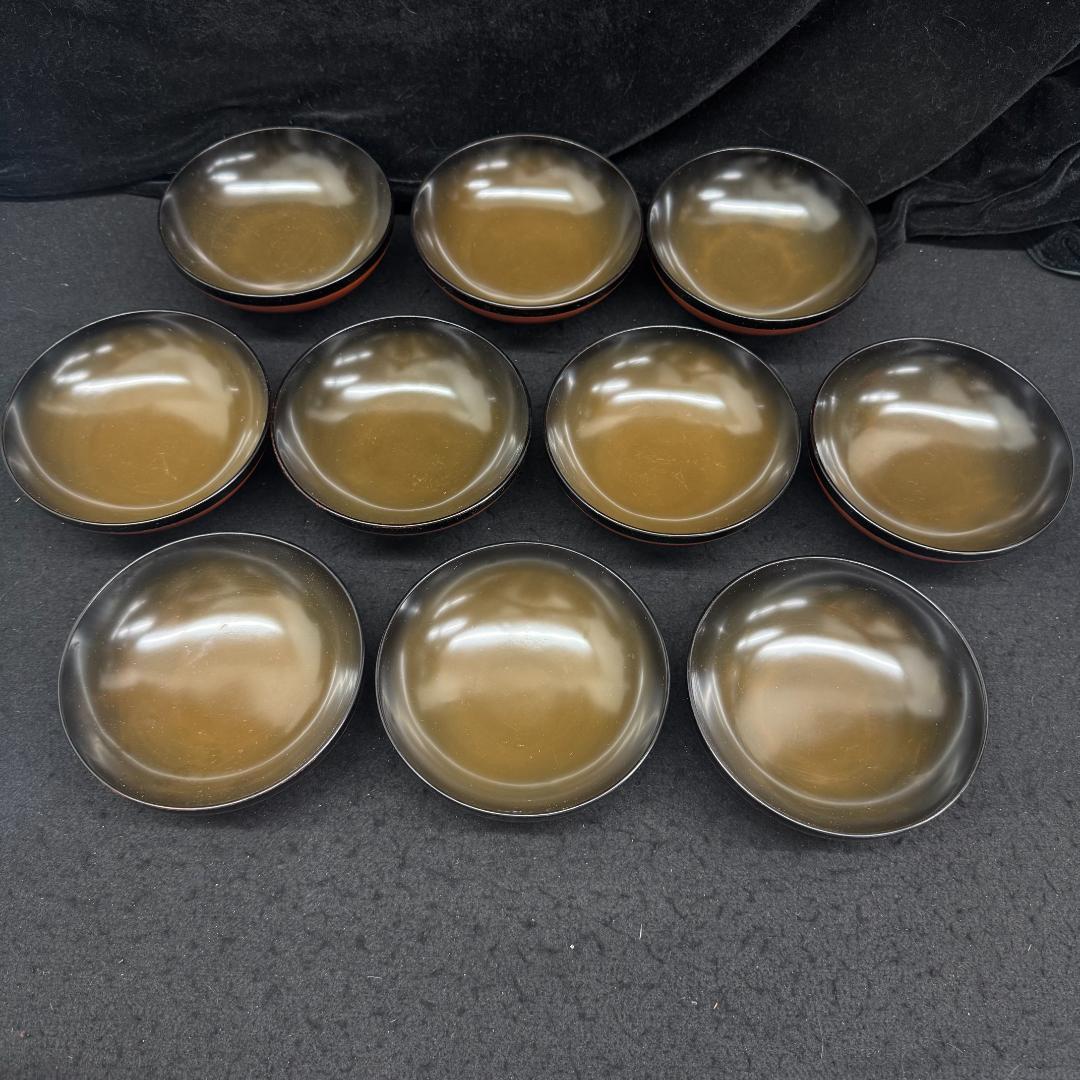 輪島塗　吸い物椀　10客(木箱付)