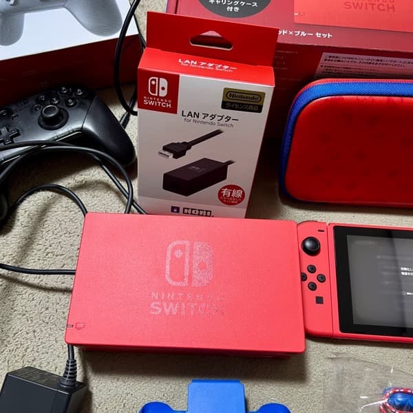 Nintendo Switch マリオレッド×ブルーセット 本体 + プロコン