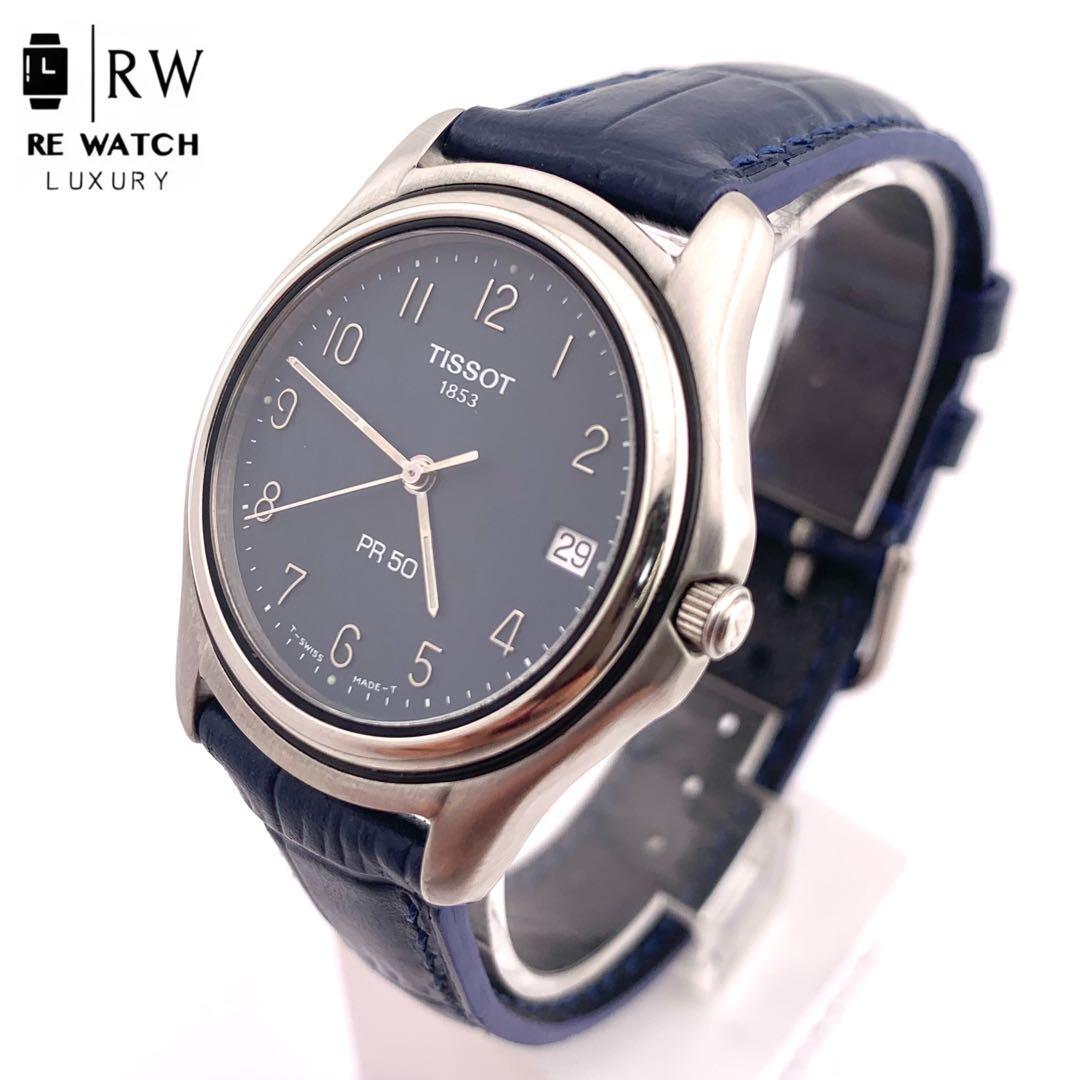 7-911 TISSOT PR 50 J176/276K 腕時計 ネイビー