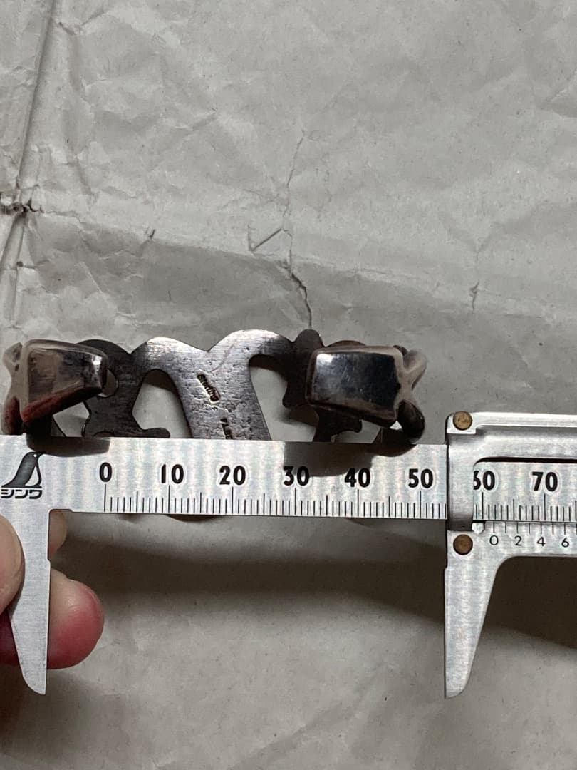 刻印 インディアン F.L.BEGAY インレイ ターコイズ シルバー バングル