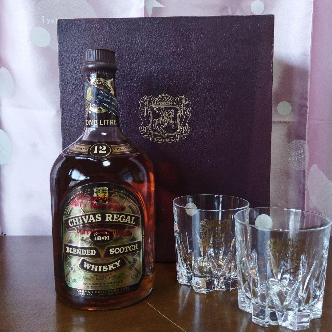 【希少】クリスタル・グラス付シーバスリーガル