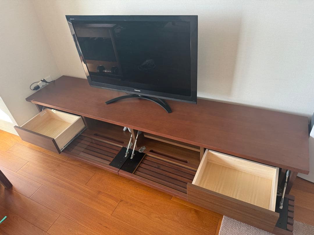 【ウォールナット材】テレビ台/テレビボード 210cm